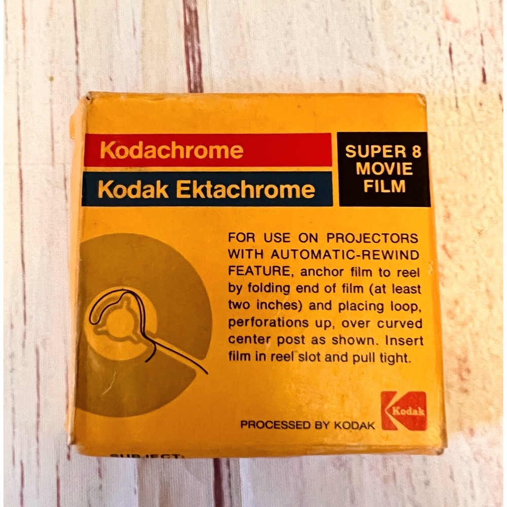 Kodak Ektachrome Super 8 Movie Film Vintage Color Movie Stock Open Box 760 687